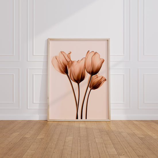 Poster Tulipes modernes - Douceur romantique en fleurs — Vierge - living-room