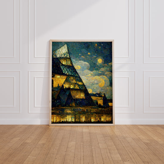 Poster Van Gogh - Le Louvre habité, lumineux comme une nuit étoilée — Vierge - living-room