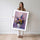 Poster Vase floral - Bouquet éclatant peint au couteau — Vierge - poster-femme-debout — passe-partout blanc