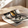 Poster Visage or et noir - Abstraction graphique et audace — Vierge - poster-enroullé — passe-partout blanc