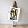 Poster Visage or et noir - Abstraction graphique et audace — Vierge - poster-femme-debout — passe-partout blanc