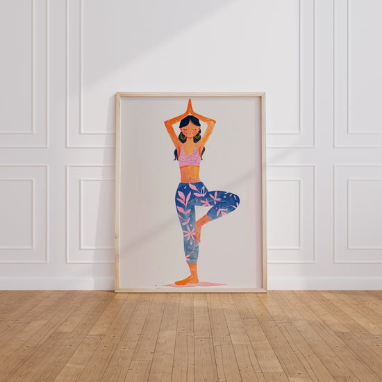 Poster Yoga - Posture de l'arbre et douceur apaisante — Vierge - living-room