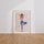 Poster Yoga - Posture de l'arbre et douceur apaisante — Vierge - living-room — passe-partout blanc