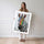 Poster Zèbre arc-en-ciel - Rayures multicolores pleines d'énergie — Vierge - poster-femme-debout — passe-partout blanc