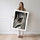 Poster Zèbre - Regard sauvage en noir et blanc — Vierge - poster-femme-debout — passe-partout blanc