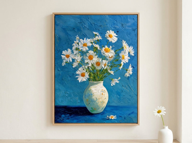 Contemporary floral art print with an enlarged flower — MyselfMonArt collection