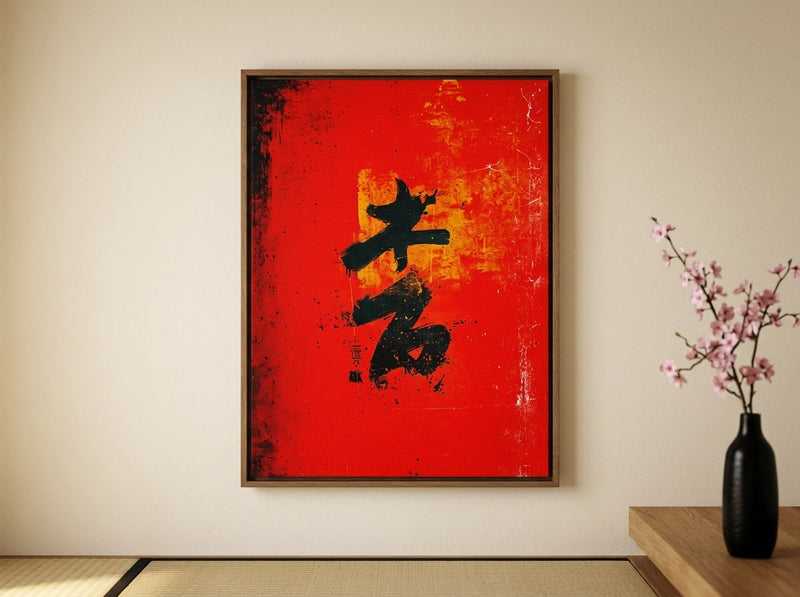 Japanese wall art featuring a reimagined print — MyselfMonArt collection
