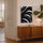 Tableau abstrait noir et blanc courbes dynamiques pour décoration salon moderne minimaliste