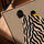 African mother and child on canvas with zebra-patterned wrap, contemporary art, golden oak frame