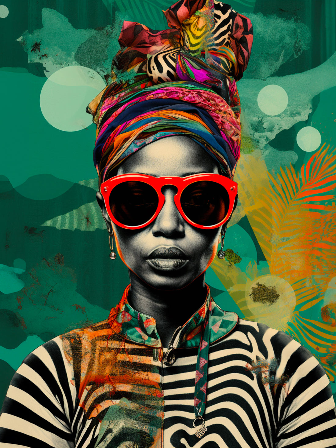 African Woman Canvas Wall Art – Exotic Radiance