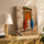 Tableau africain trois femmes voilées médina décoration salon buffet chêne ambiance ethnique