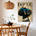 Fashion dog canvas wall art – black poodle with blue sunglasses and leopard scarf in dining room decor