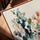 Aquarelle florale abstraite tableau pour bureau minimaliste