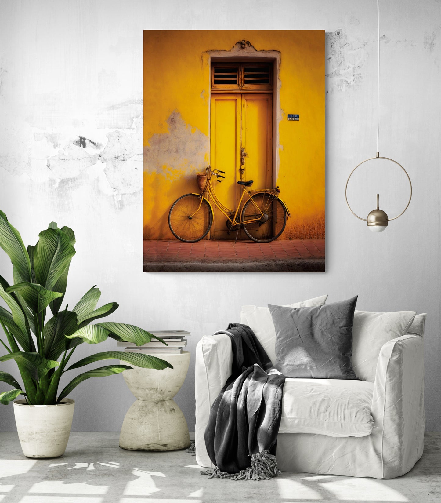 Tableau Bicyclette vintage pour intérieur élégant.