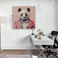 Caractère et originalité dans espace de travail grâce à un tableau panda