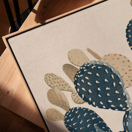 Tableau cactus botanique cadre mural pour bureau scandinave