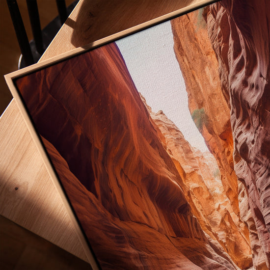 Rock canyon landscape wall art for Scandinavian living room decor