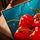 Pop art red cherry canvas for Scandinavian kitchen decor