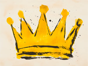 Simple and childlike crown illustration.