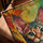 Colorful kitten wall art for modern living room decor