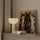 Tableau chevaux ornés motifs tribaux plumes bohème décoration salon moderne au-dessus buffet