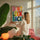 Modern living room wall decor - Don't Look Back colorful typography canvas