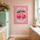 Tableau cuisine cerises roses Life is so Sweet style pop art décoration murale colorée