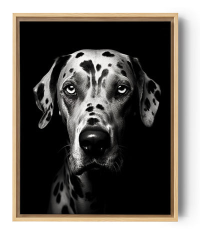 portrait d'animaux d'après photo en noir et blanc