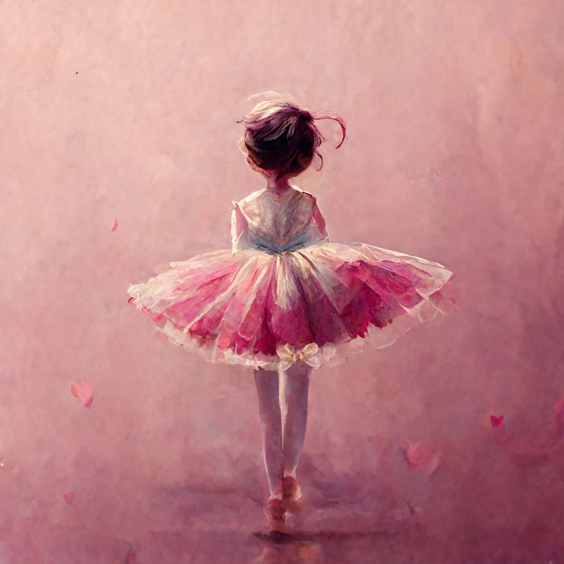 Ballerina Wall Art – Pink Tutu | Nursery & Girls' Room Decor