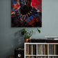 Art mural Black Panther, déco vinyle, ambiance maison moderne
