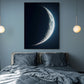 tableau pour chambre adulte avec un paysage lunaire pour instaurer une ambiance propice au sommeil