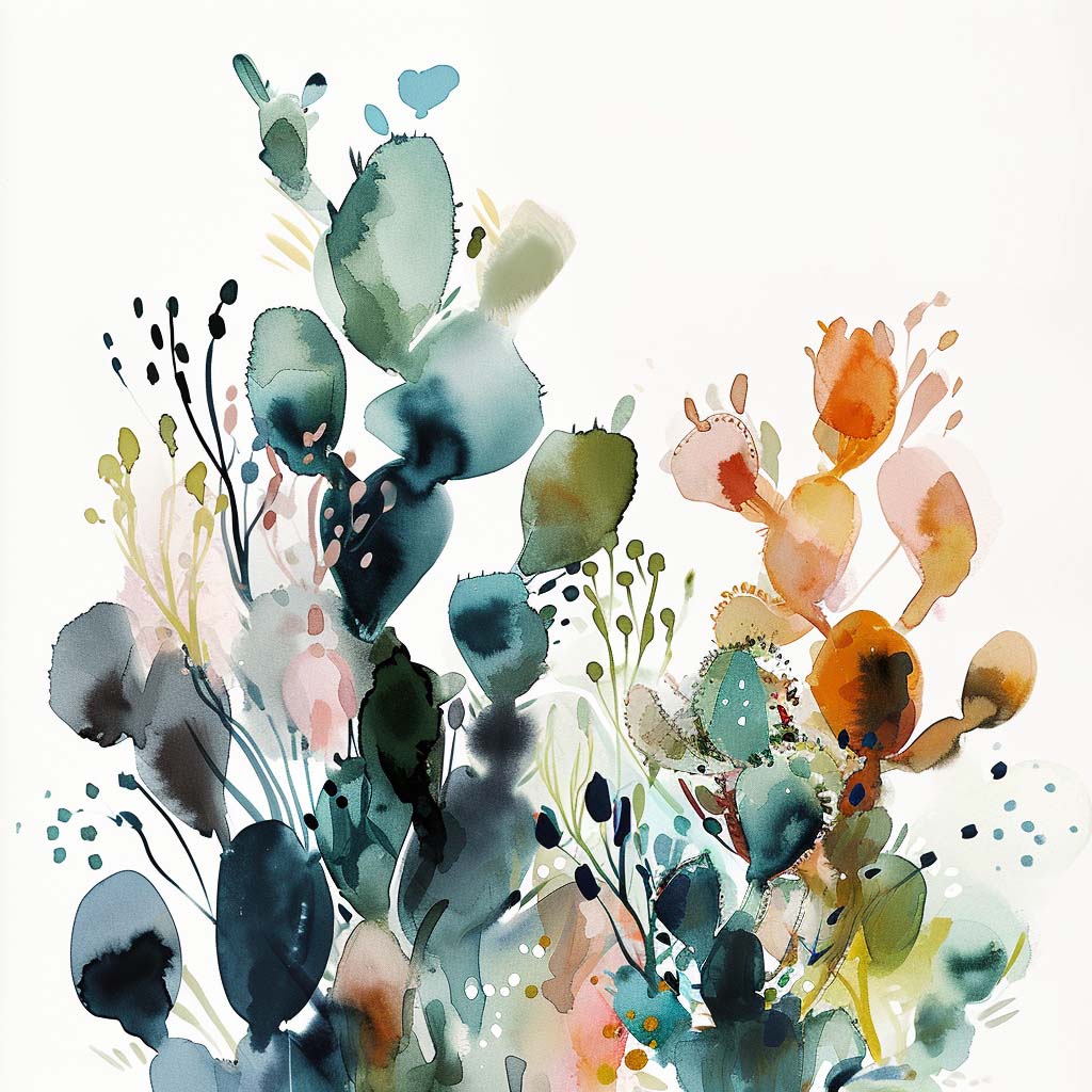 Tableau original Aquarelle florale - Éclat printanier