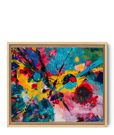 toile abstraite, tâche , peinture, colorée, artistique, moderne.