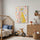 Cuadro infantil de leopardo rosa y amarillo con manchas, decoración de pared lúdica y tierna