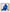 toile femme abstrait, assise, effet peinture, couleur bleu foncé.