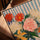 Tableau fleurs en vase impressionnistes pour salon scandinave