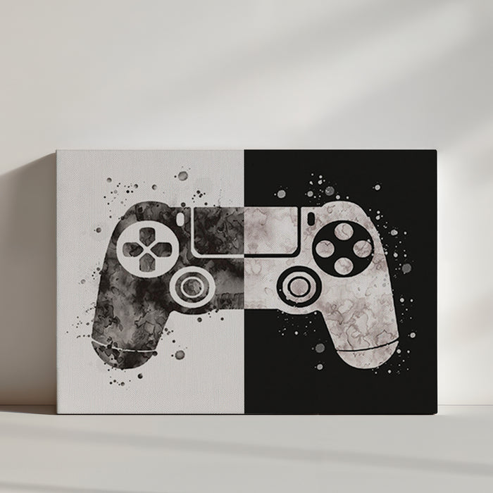 Video game controller canvas wall art for gamers