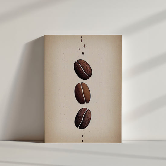 Minimalist Coffee Bean Wall Art