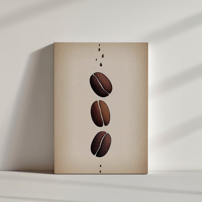 Minimalist Coffee Bean Wall Art