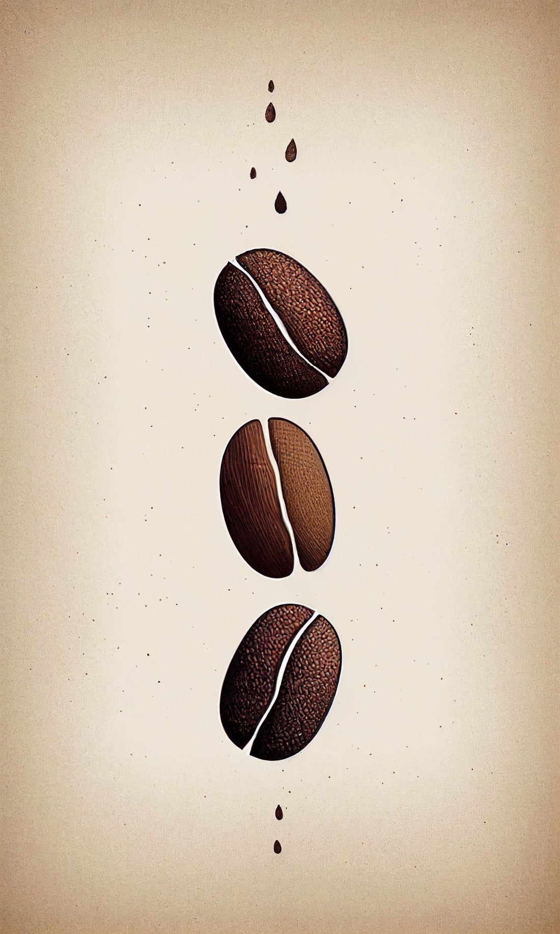 Original Coffee Bean Wall Art - Minimalist Decor
