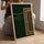Tableau islamique calligraphie arabe dorée motifs floraux vert émeraude décoration salon moderne