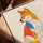 Shiba Inu dog line art wall art for a minimalist living room