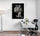 Black and white lion and cub wall art, a statement piece for an office that inspires strength and determination