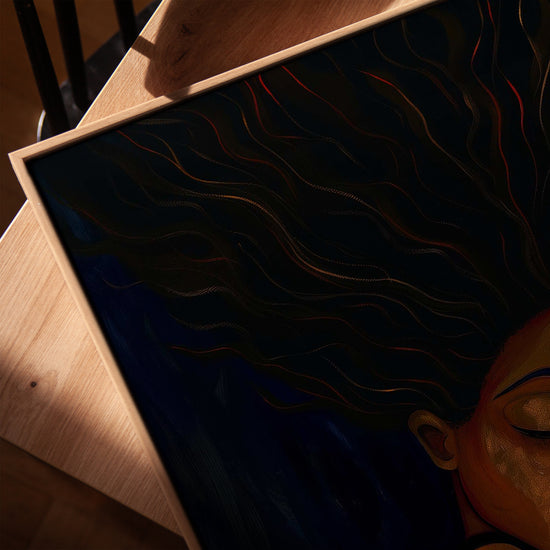Mère et enfant maternité africaine tableau pour salon minimaliste