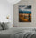 Framed mountain photography wall art for bedroom decor