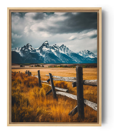 Foto-Wandbild einer Berglandschaft