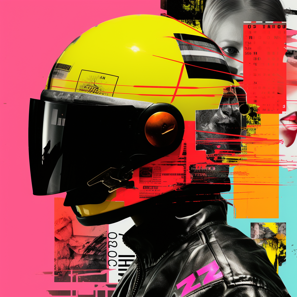 Cuadro decorativo Moto – Energía urbana pop art
