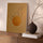 Tableau nature oiseaux en vol et soleil ocre ambiance crépusculaire pour décoration salon moderne buffet