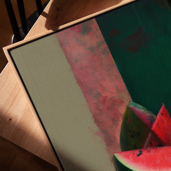 Tranches de pastèque tableau pour cuisine minimaliste