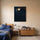 Japanese-inspired zen wall decor featuring a radiant moon and cherry blossoms at night